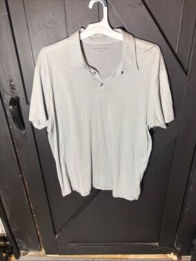 Zachary Prell Men's Pale Gray Short-Sleeve Polo